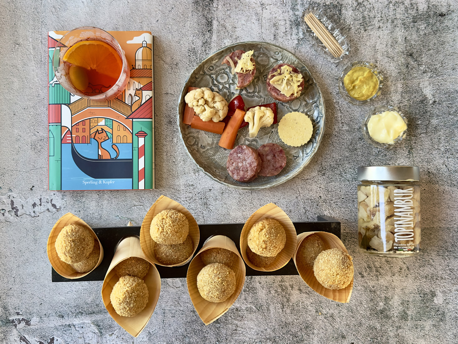 Aperitivo cicchetti Anna Maria Pellegrino_Musetto e fermentati/La polpetta con il tonno_Valsana